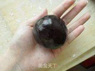 巧克力绿豆月饼的做法步骤:7