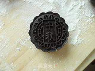 巧克力绿豆月饼的做法步骤:9