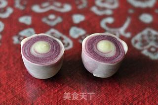 自制紫薯酥皮月饼的做法,老公孩子大爱的做法步骤:13
