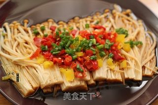 剁椒金针菇的做法步骤:6