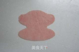 白米饭上的大嘴猴的做法步骤:4