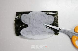 白米饭上的大嘴猴的做法步骤:6
