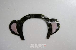 白米饭上的大嘴猴的做法步骤:8