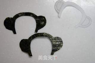 白米饭上的大嘴猴的做法步骤:7
