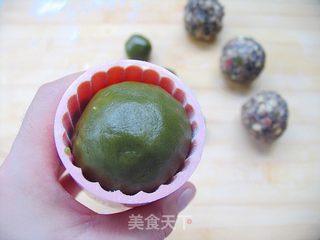一样的月光,,不一样的生活——广式抹茶五仁月饼的做法步骤:10