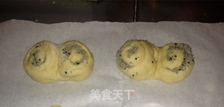 黑小米芝麻面包圈的做法步骤:14
