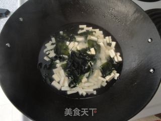 味噌豆腐汤的做法步骤：4