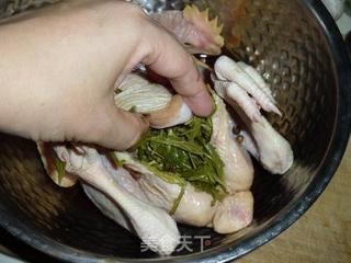 龙井茶香鸡的做法步骤:4