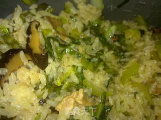 香菇虾米芥菜饭的做法步骤:15