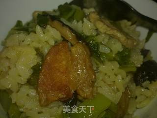 香菇虾米芥菜饭的做法步骤:16