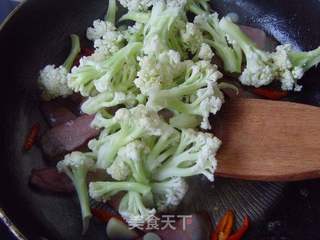 干锅菜花的做法步骤:6