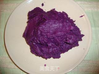 紫薯月饼馅的做法步骤:4