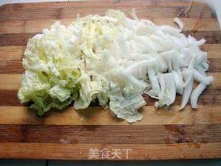 白菜花生米粥的做法步骤:6