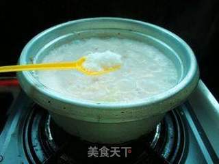 白菜花生米粥的做法步骤:8