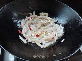 雪菜炒魔芋的做法步骤:5