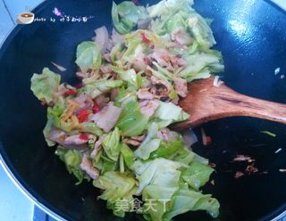 手撕包菜的做法步骤:8