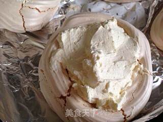 【奶油水果蛋白饼】的做法步骤:12