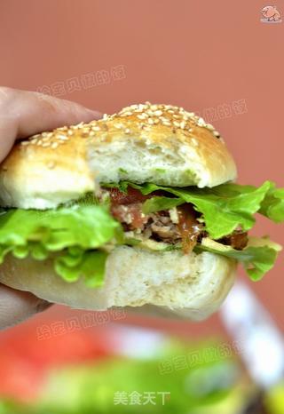 照烧猪肉堡的做法步骤：15
