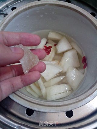 【爱护自己的咽喉】冰糖雪梨的做法步骤:5
