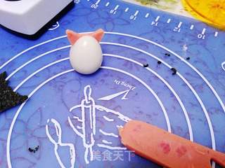 【熊猫海鲜便当】--可爱营养携带方便的做法步骤:13