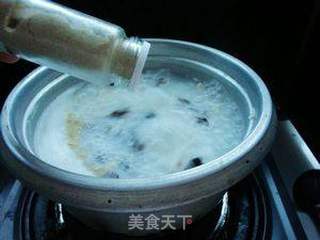 鸡肉木耳粥的做法步骤:9