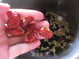 红枣黑豆浆的做法步骤:5