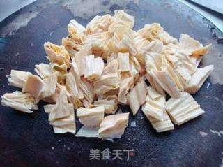 鸡腿烧腐竹的做法步骤:6