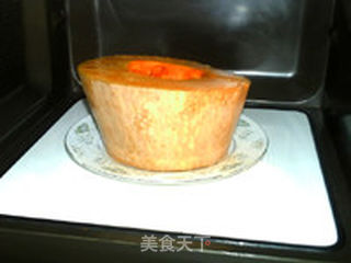 焗火腿南瓜泥的做法步骤:4