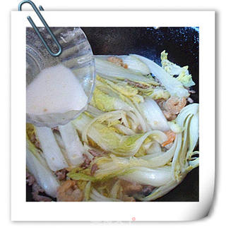 金钩肉丝娃娃菜的做法步骤:10