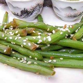 快捷芝麻青豆的做法步骤:3