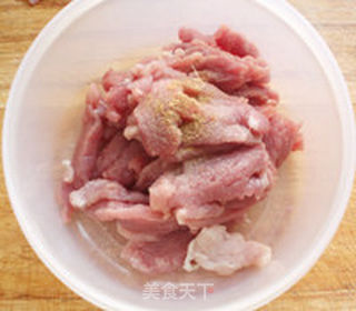 橙香里脊的做法步骤:2