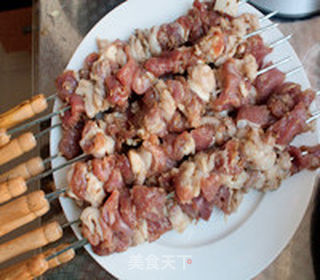 烤羊肉串的做法步骤:9