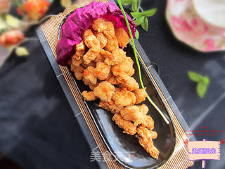 劲爆鸡米花——如何做出有漂亮鳞片的鸡米花的做法步骤:10