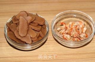 虾仁菜脯的做法步骤：1