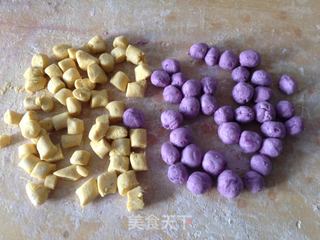 双色姜糖小圆子的做法步骤:4