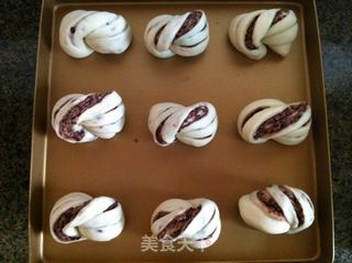 豆沙花卷面包的做法步骤:11