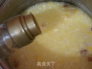 玉米蛋花粥的做法步骤:12