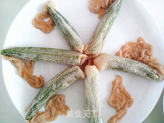 竹荪酿秋葵的做法步骤:9