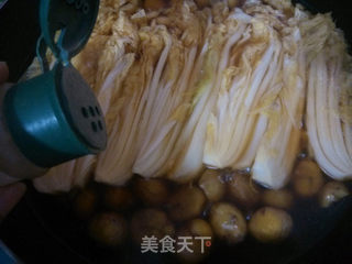 板栗烧白菜的做法步骤:10