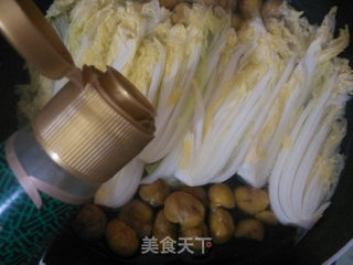 板栗烧白菜的做法步骤:8