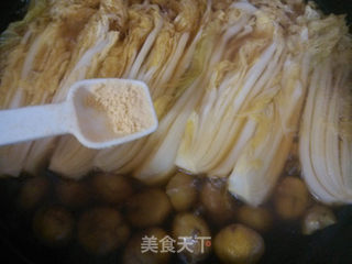 板栗烧白菜的做法步骤:11