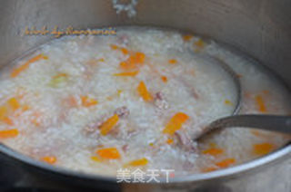 胡萝卜羊肉粥的做法步骤:6