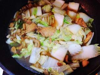 【白菜猪肉炖粉条】--大盆才够味,附八宝米饭和快速咸菜做法的做法步骤:7