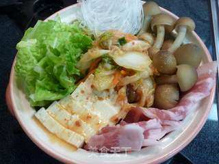 美味的辣白菜火锅的做法步骤:8