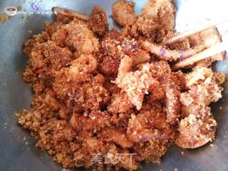 柚子皮粉蒸肉的做法步骤:8