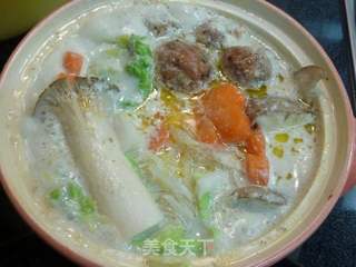 秋冬滋补养颜豆浆火锅的做法步骤:8