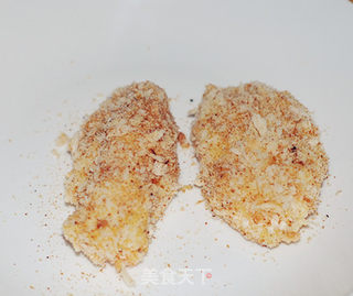 虾肉奶酱可乐饼的做法步骤:6