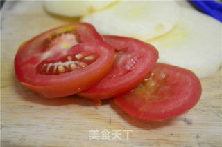 【法式面包配苹果黑椒鲜虾】的做法步骤:3
