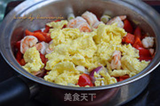 虾仁鸡蛋捞面的做法步骤:7