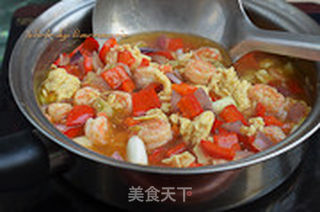 虾仁鸡蛋捞面的做法步骤:10